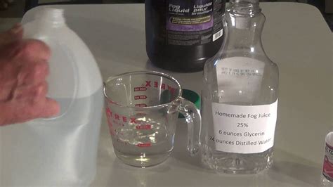 For <strong>fog</strong> that falls instead of rises, use <strong>dry ice</strong> or create a cooling mechanism for standard <strong>glycerin</strong>-based <strong>fog juice</strong>. . Homemade fog juice without glycerin or dry ice